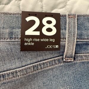 Joe's Jeans High Rise Wide Leg Ankle - Light Blue